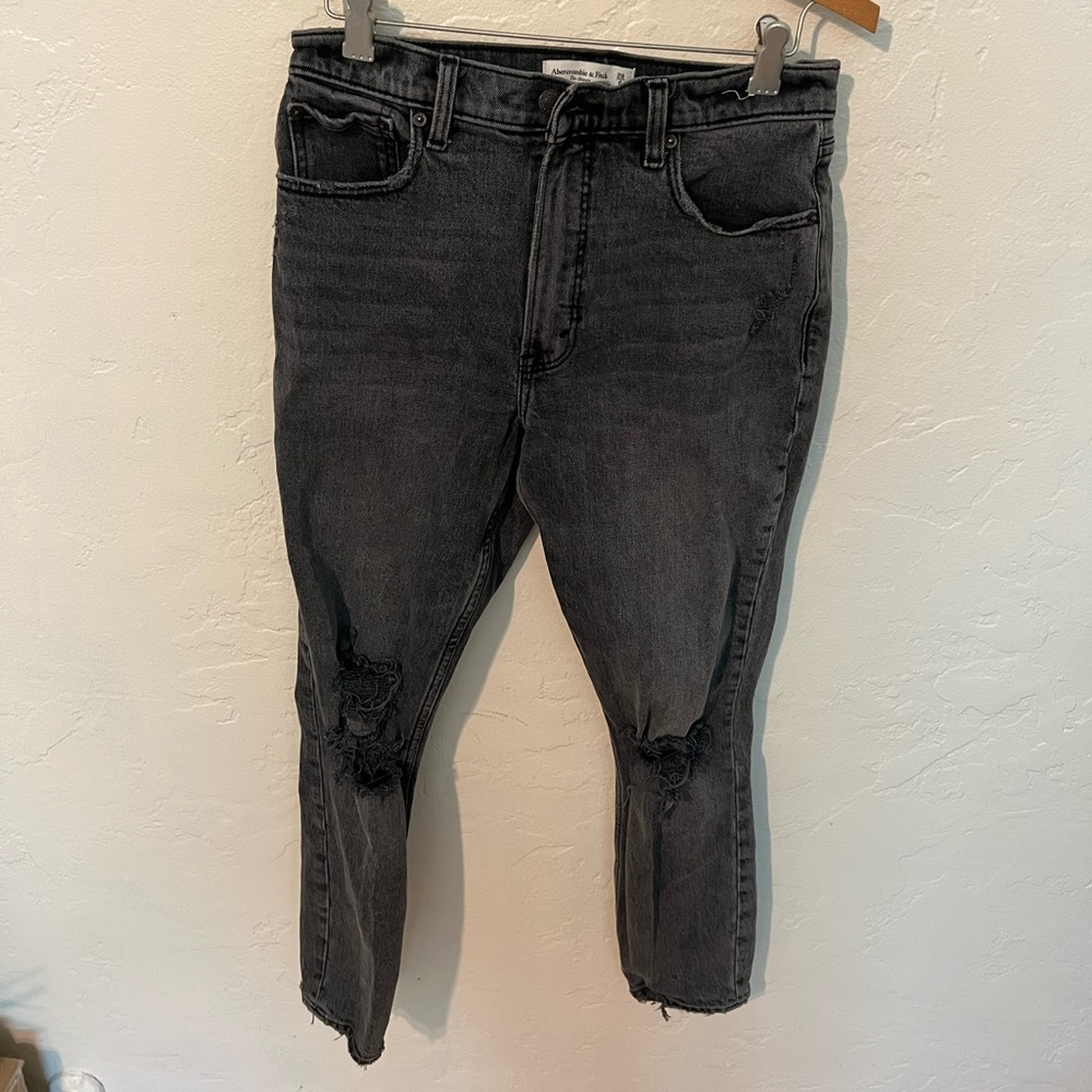 Abercrombie and fitch high waisted jeans